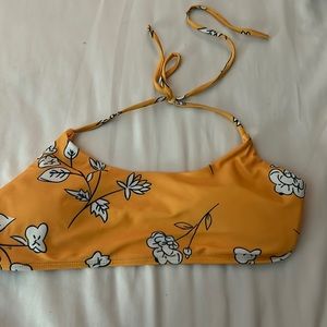 Floral bikini top